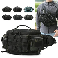 Tactical Fishing Lure Waist Bag Chest Travel Backpckpack For Men Cycling Hiking Outdoor Sport Crossbody Molle Belt Hiking Bags
