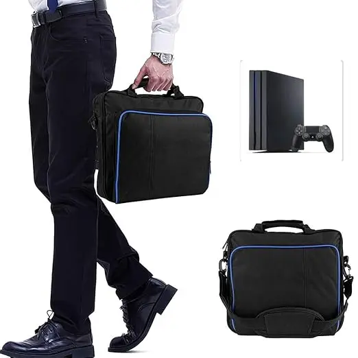 1 Pezzo Adatto per Accessori Console di Gioco P4, Organizer Monospalla e Organizer P4 SLIM, Borsa da Viaggio Portatile per Console P4 - immagine 3