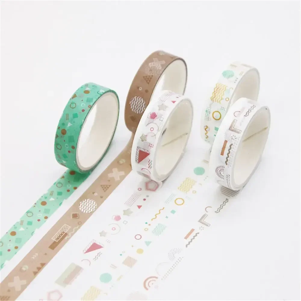 Colorful Decorative Washi Tape Set for Scrapbooking and Stationery Gifts