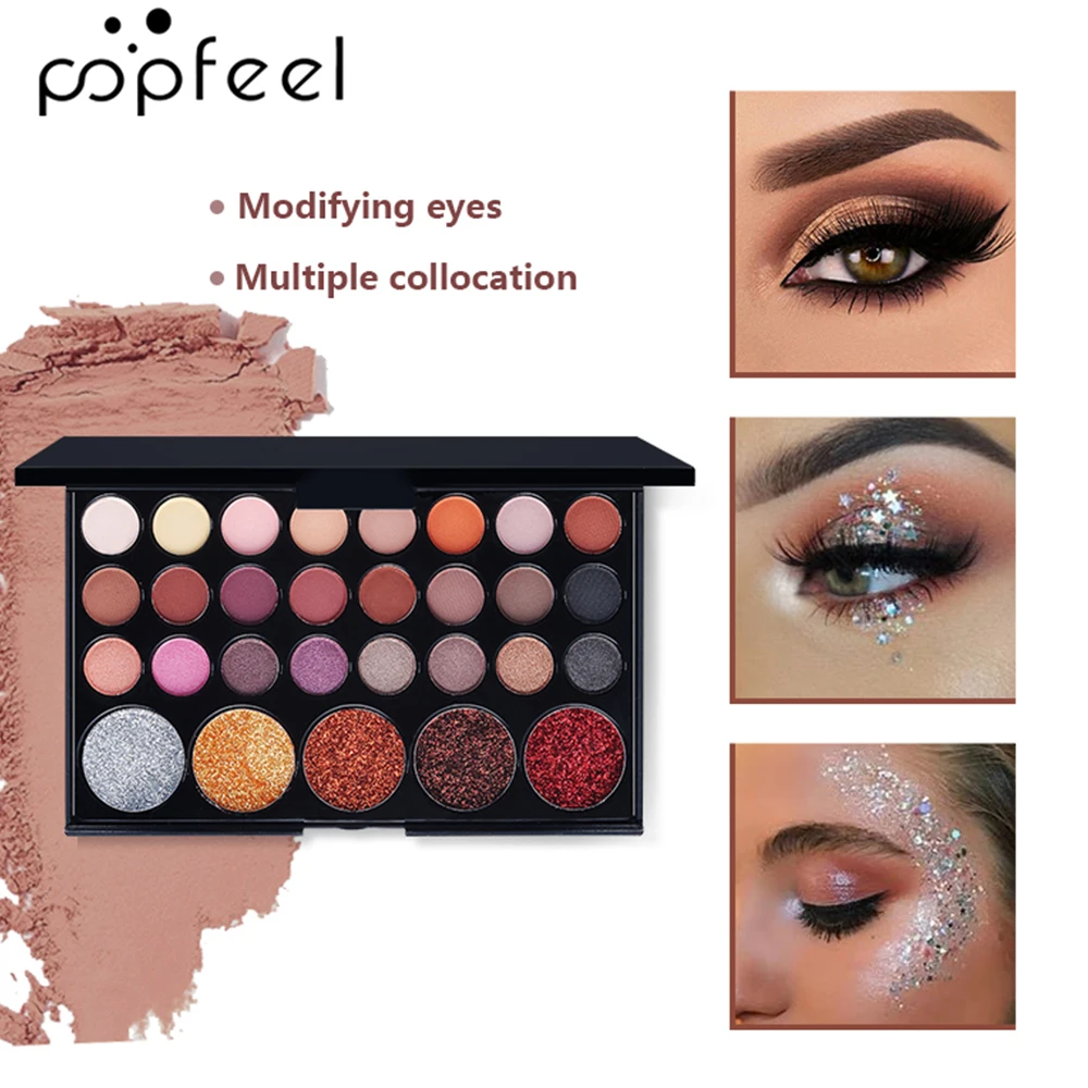 Makeup Kit Set with Eyeshadow Palette Lip Gloss Liquid Lipstick Makeup Sponge Foundation Concealer Eyebrow makeup kit