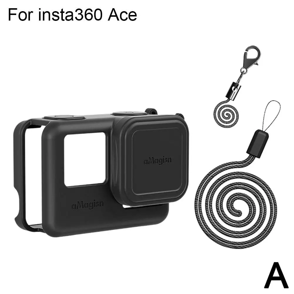 실리콘 커버 보호 케이스, 스포츠 카메라 보호 액세서리, Insta360 Ace Pro