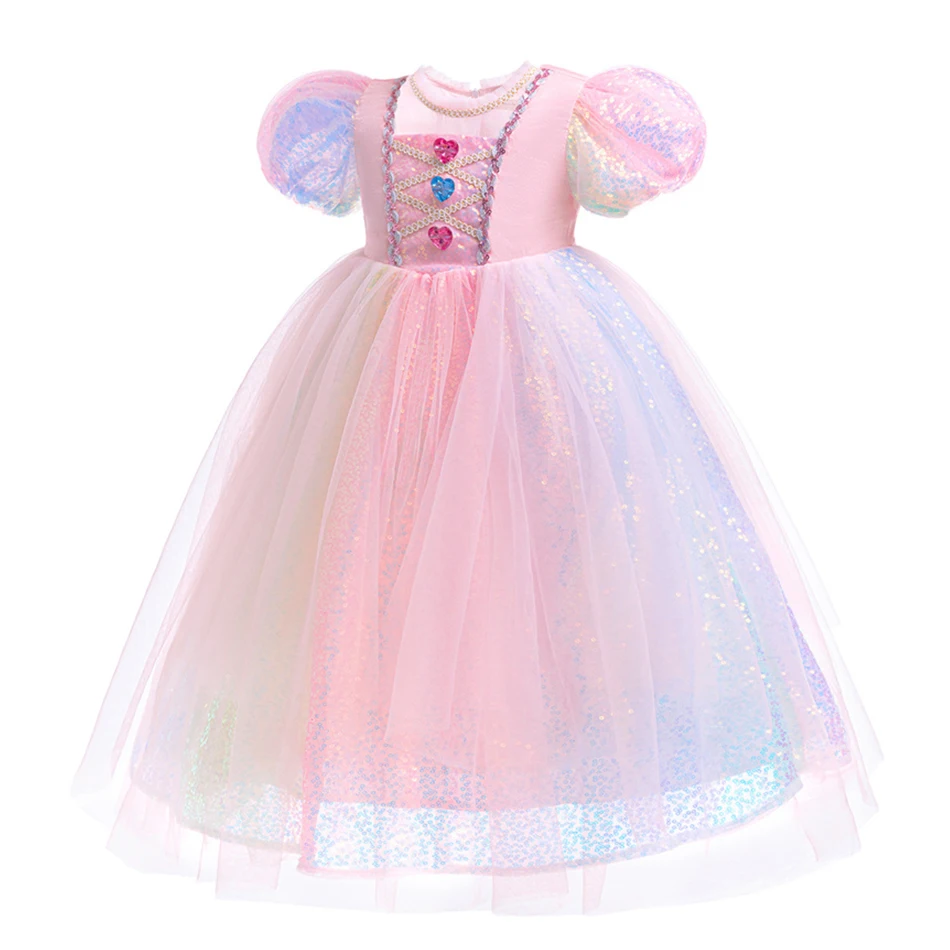 Children Princess Girls Unicorn Dress Girls Birthday Party Outfits Pastel  Tulle Carnival Halloween Cosplay Costume Elegant Gown - AliExpress 1501