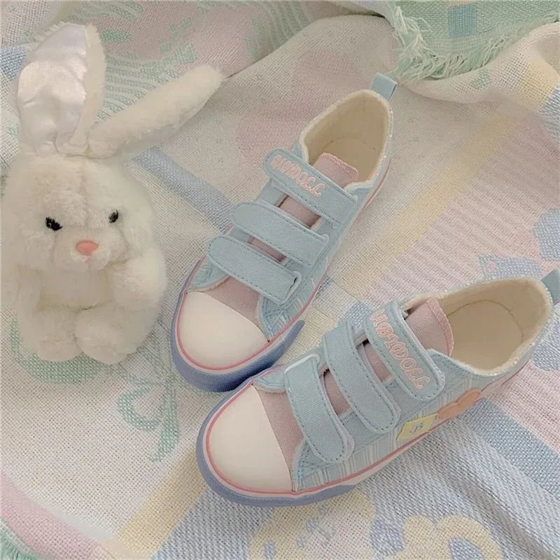 Sweet Student Girls Female Kawaii Japanese Cute Anime Lolita Shoes Women Harujuku Sports Running Street Canvas Sneakers Feminine