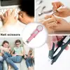 Nail Scissors with Magnifying Glass Practical Anti-splash Nail Clippers with Magnifying Glass for Elderly for Hands 2