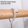 1/30pcs Anti-drop Clothes Rack Windproof Clothes Buckle Falling Strip Buckle Clothes Hanger Clip Household Windproof Hanger Hook 4