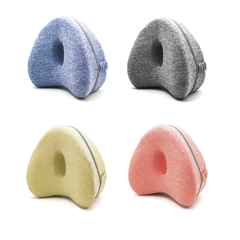 Body Memory Cotton Leg Pillow Home Foam Pillow Sleeping Orthopedic Sciatica Back Hip Joint for Pain Relief Thigh Leg Pad Cushion