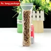 PE Long Shape Clear Zip Lock bags Rectangle Plastic Thick Packaging Pouches Strip zipper reclosable Slender Thick package bags 6