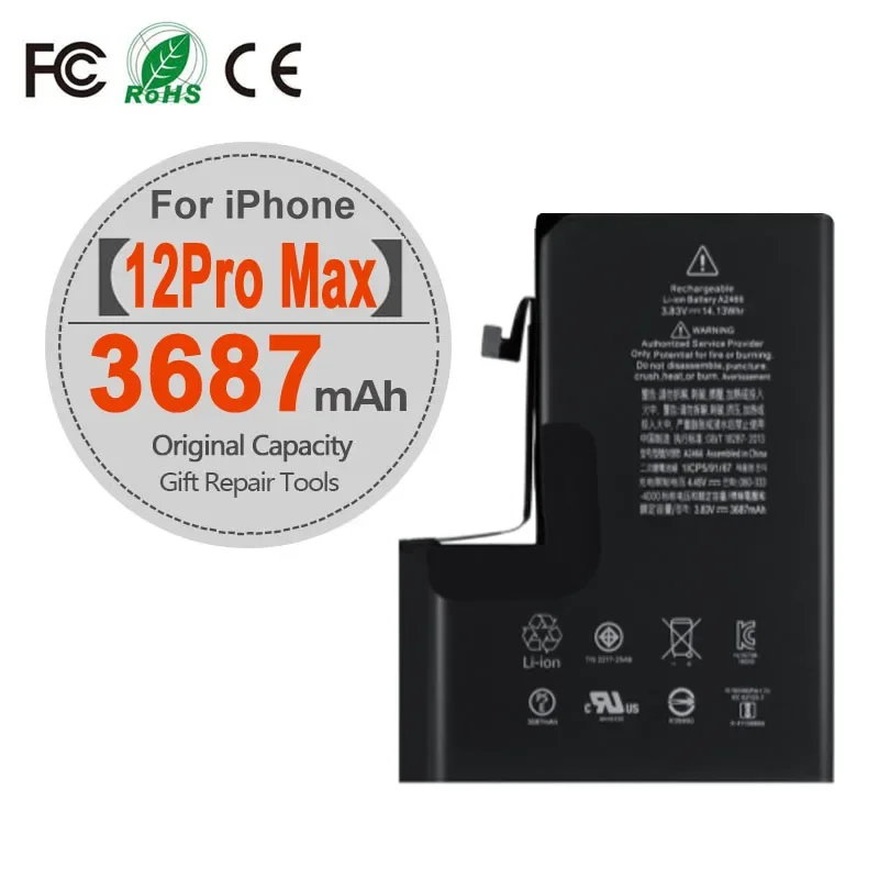 High Capacity Battery For iPhone 13 12 Mini Pro Max iPhone12