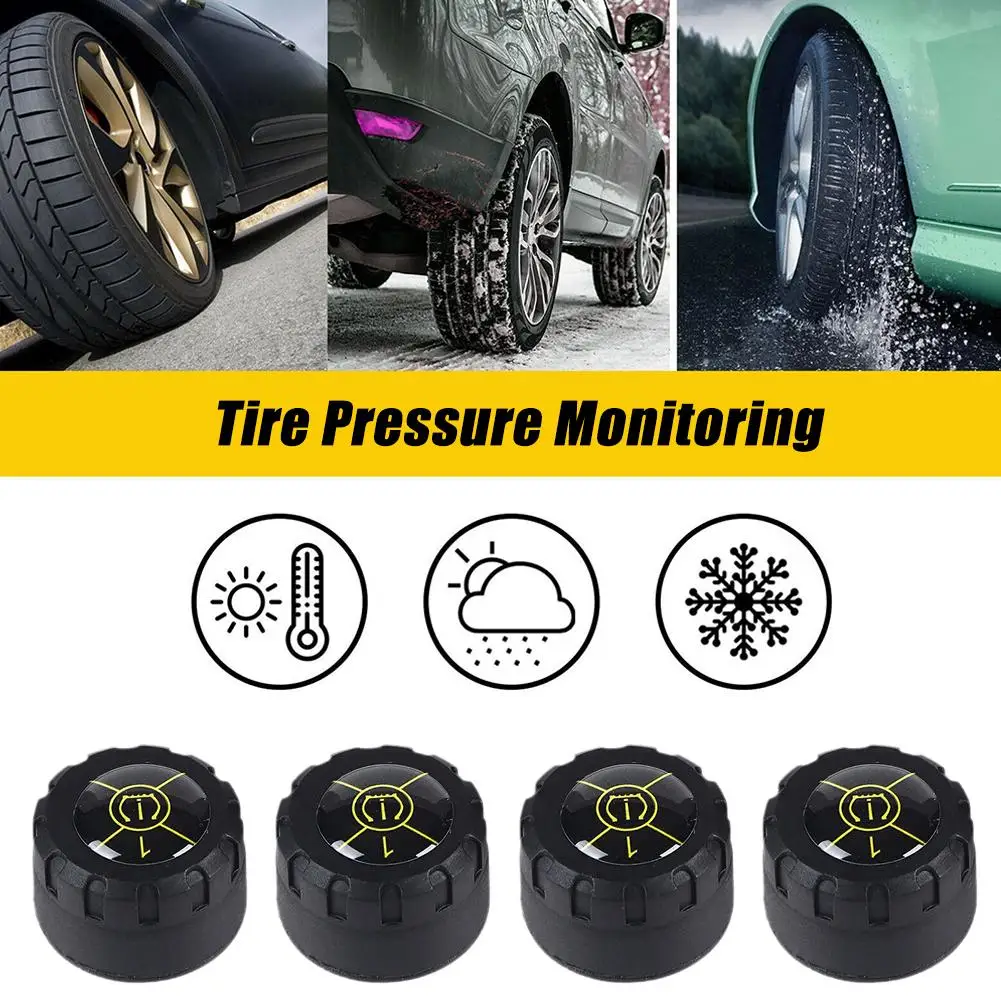 

2/3/4Pcs Tire Pressure Monitoring System TPMS External Sensors Real-time Pressure And Temperature Sensor For Android/iOS V2B1