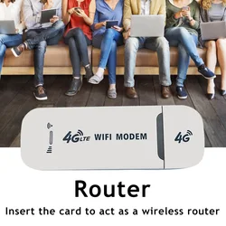 Portable 4G Wireless USB Modem and WiFi Router