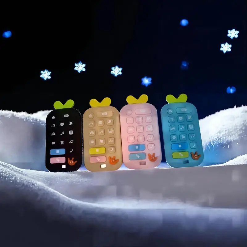 Silicone teether baby anti-eating hand soothing toys silicone teether remote control teether cognitive teething toys