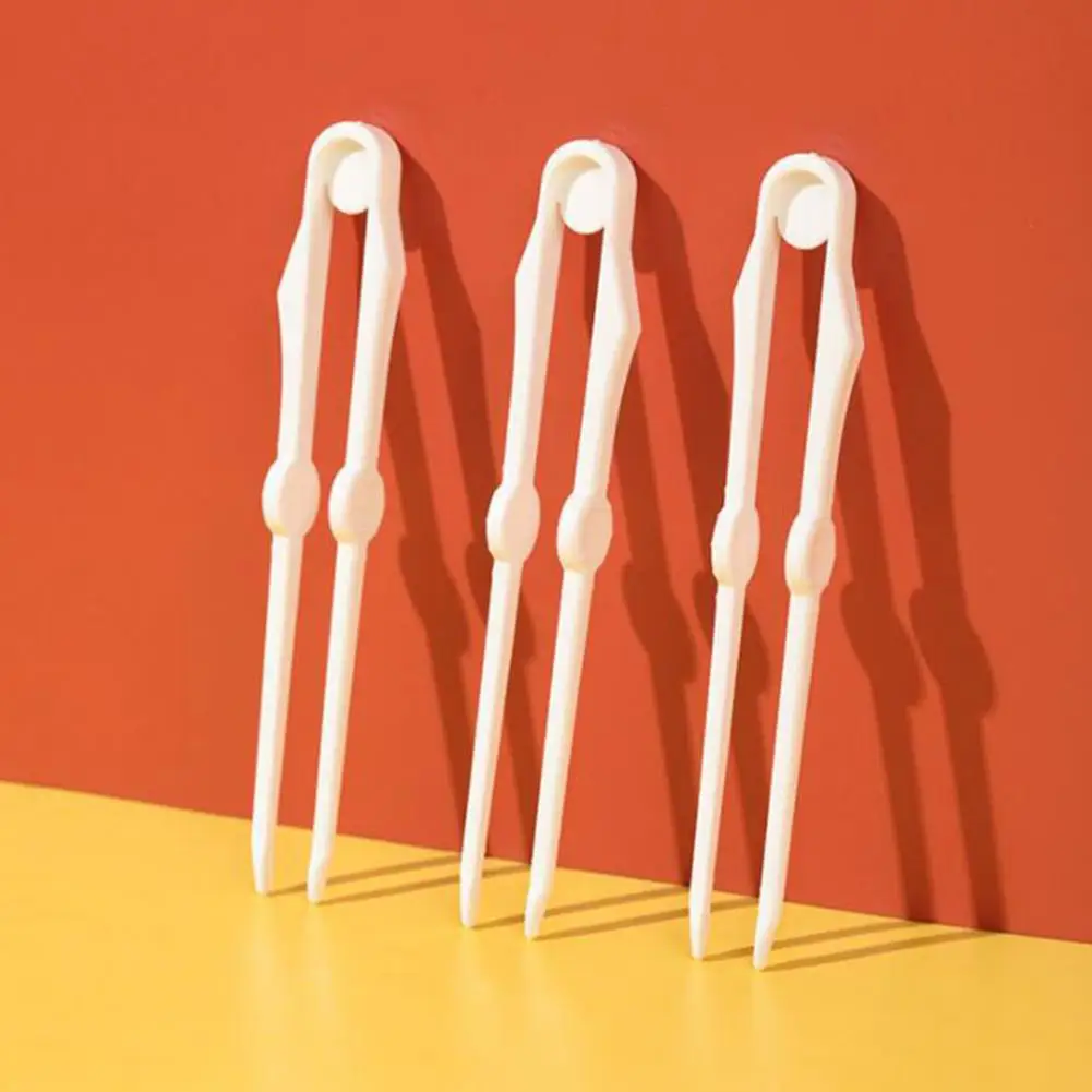 18cm Snack Clip Food Grasping Plastic Finger Chopsticks Potato Chip Tongs Salad Food Clip Lazy Chopstick Food Gadgets For Home