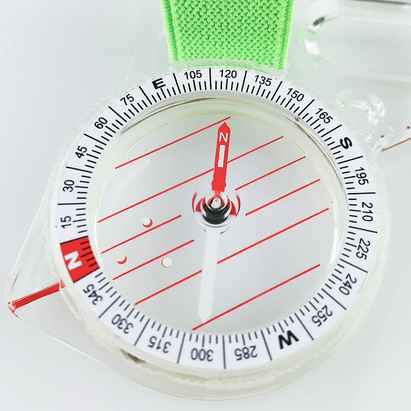Description Picture 3 of item1pc Outdoor Professional Thumb Survival Gear Compass Hiking Digital Compass Camping Navigation Equipment Gadgets Compass