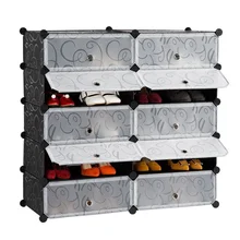 Simple Shoe Cabinet Household Dust-proof Storage Shoe Rack Multi-layer Assembly Economical Shoe Cabinet Door Large Capacity