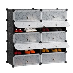 Simple Shoe Cabinet Household Dust-proof Storage Shoe Rack Multi-layer Assembly Economical Shoe Cabinet Door Large Capacity