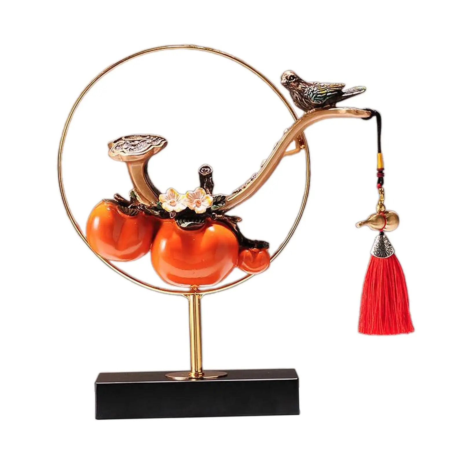 

Resin Lucky Persimmon Statue Home Decor TV Cabinet Blessing Ornaments