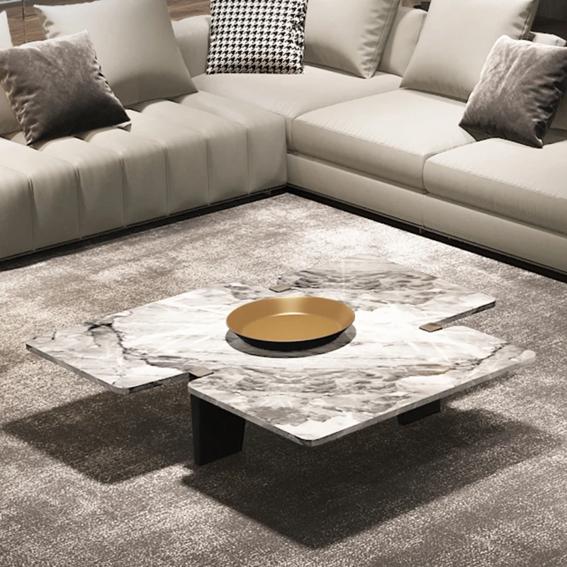 

Designer Mild Luxury Marble Coffee Table Italian Modern Minimalist Living Room Small Apartment