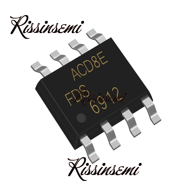 

50PCS FDS6912 6912 SOP-8 6A 30V MOSFET New in Stock