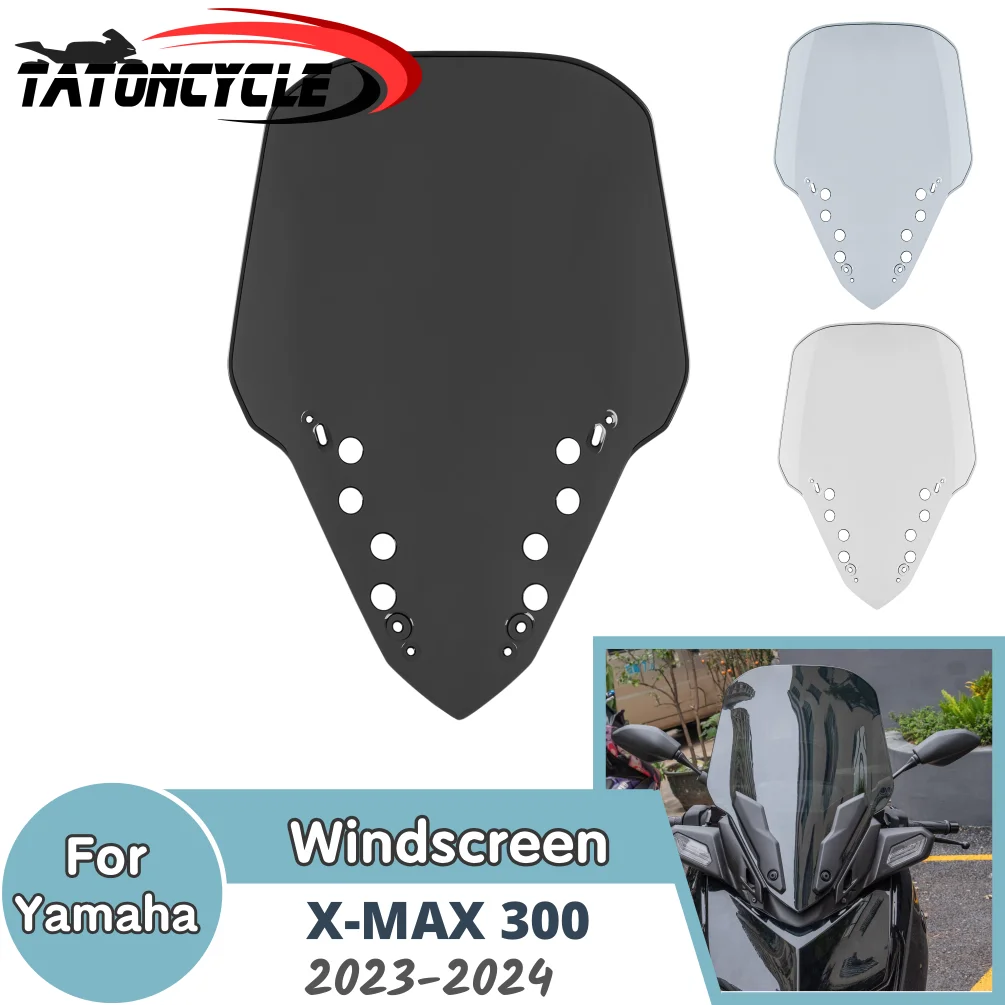 

X-MAX XMAX 300 Windscreen Windshield for Yamaha X-MAX300 XMAX300 2023 2024 Motorcycle Flyscreen Wind Deflector Screen Shield