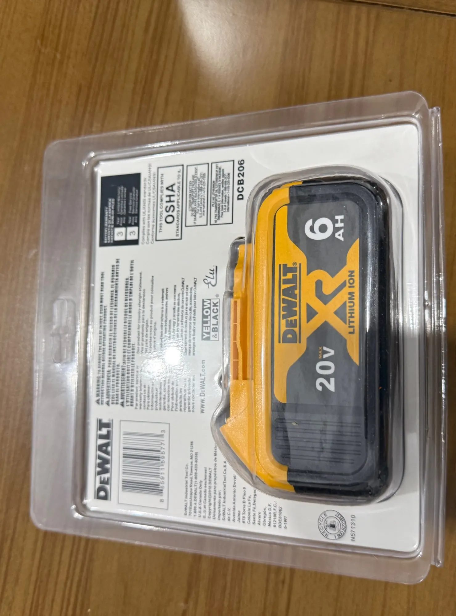 Original DeWalt 6Ah/5Ah 20V battery replaceable DCD887 DCD805 DCF860 Dcd796 DCG406 DCF880 DCF512 DCD805 power tools battery photo review