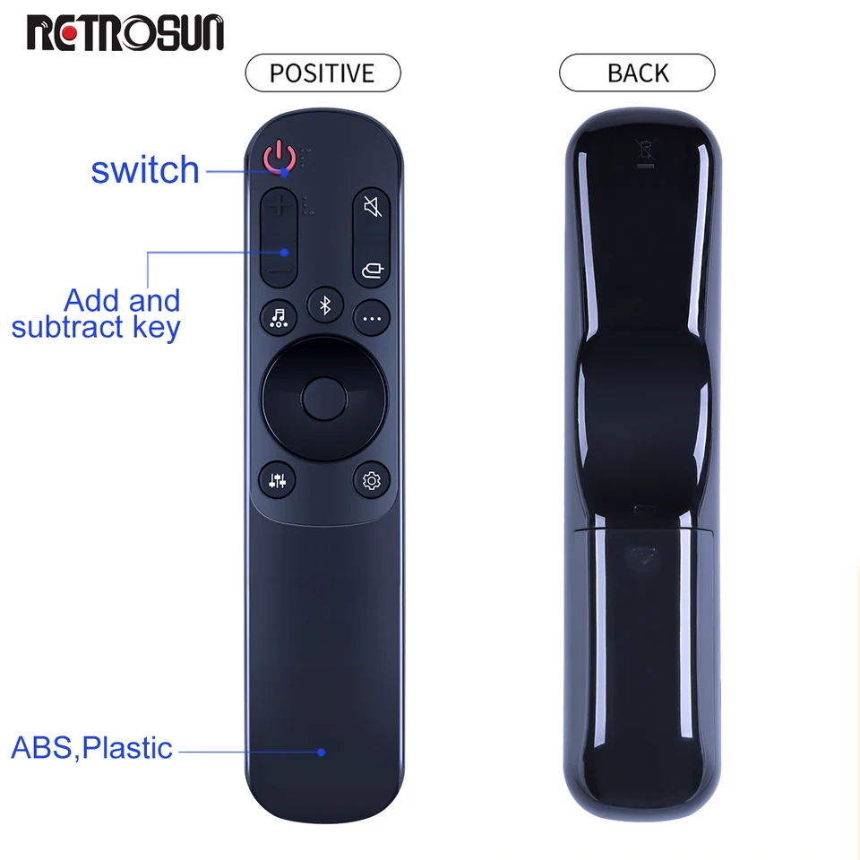 VINABTY AKB76038001 Telecomando di Sostituito Adatto Per LG S65Q S75Q S80QR S80QY S90QY S95QR SP11RA SP7 SP8YA SP9YA WTP3 SP9A DS80QR SP7Y S75QR SP9YT SP8A SPP11M-SL SPQ8-S SPQ9-SL