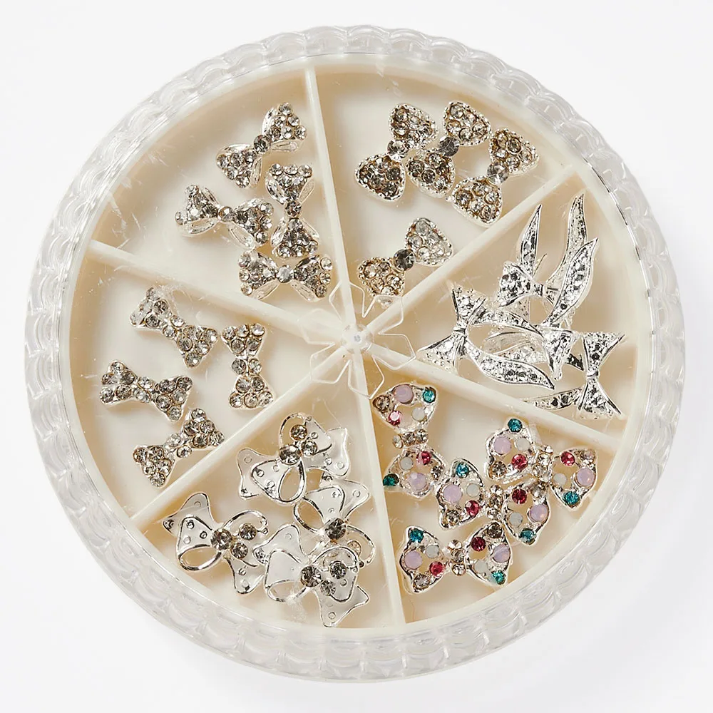 

Коробка из сплава 3D Драгоценные Камни бабочка/Сердце Подвески для ногтей Кристалл бриллиант искусственная Бриллиантовая бижутерия Маникюр украшения для ногтей Новинка *