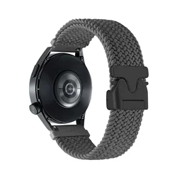 Nylon Braided Watch Strap with Parachute Buckle in 20mm and 22mm Sizes for 1PCS 22mm (Gray)
