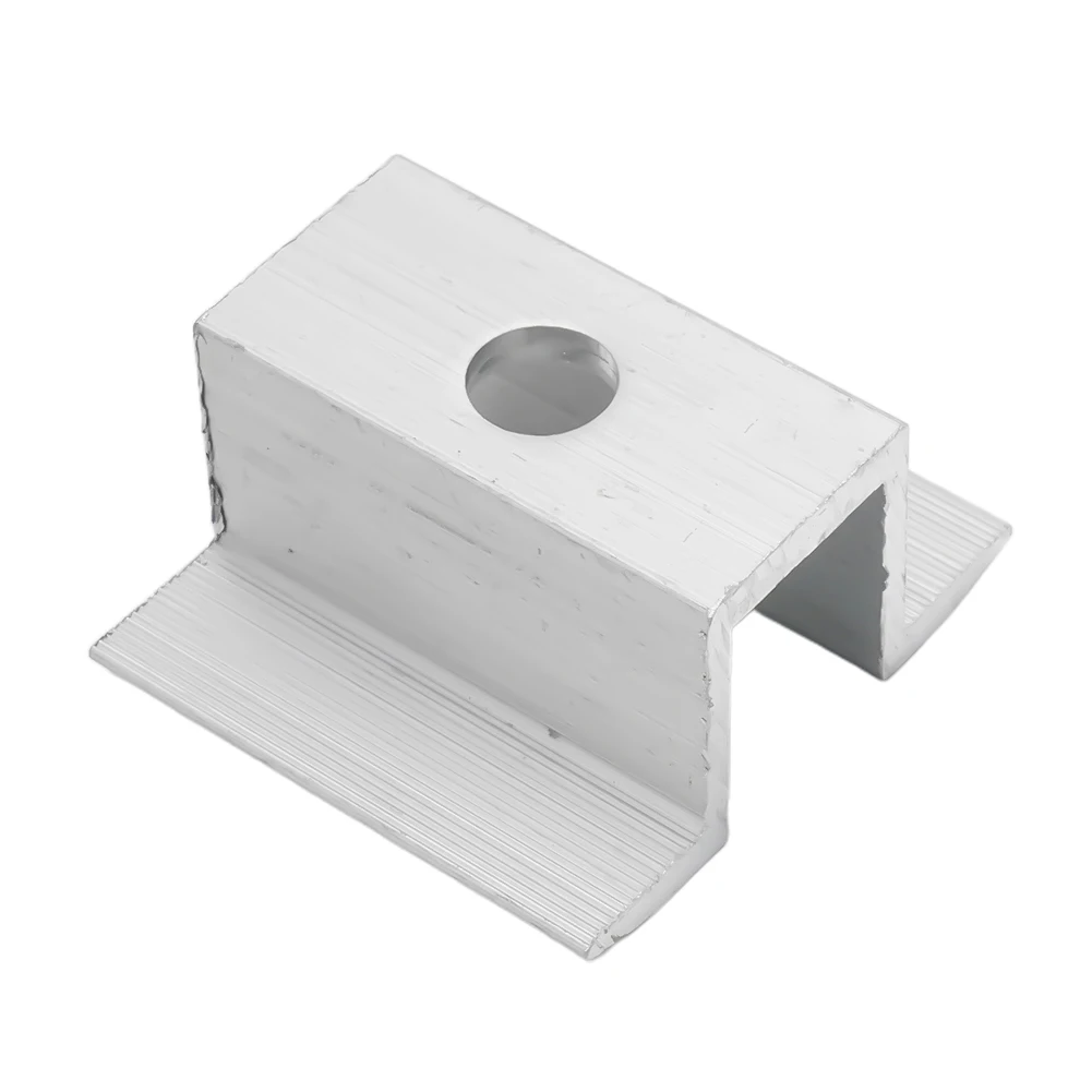 4/10 Stück Solar-Mittelklemme PV für Rahmenhöhe 25–50 mm Aluminium-Photovoltaik-Halterung Solarpanel-Zubehör Korrosionsbeständig – Detail 5