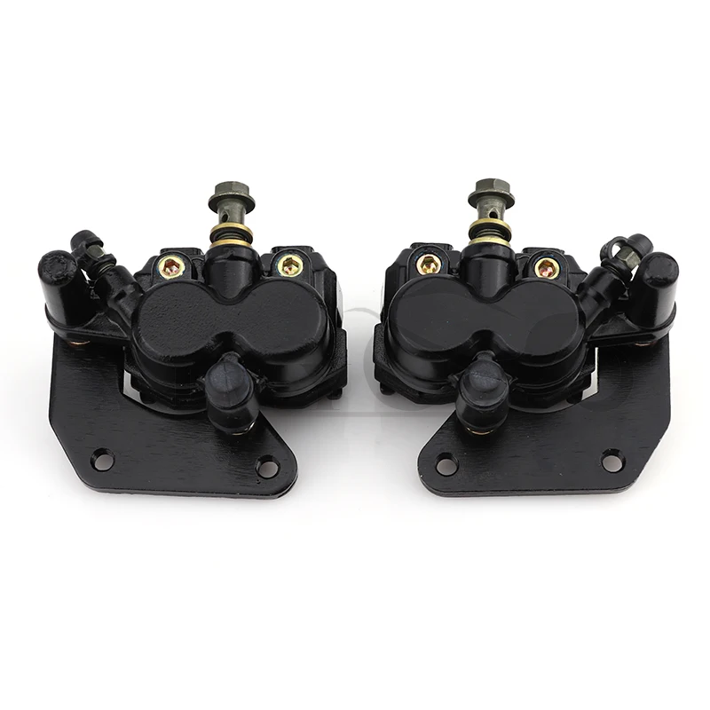 Left/right motorcycle rear disc hydraulic brake caliper assembly for 100-125CC engine rear brake caliper motorcycle cnc universal oil cup handle brake pump clutch levers disc 7 8 adjustable horn assembly