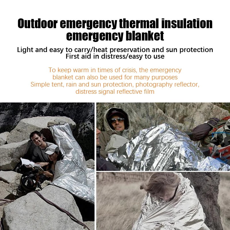 

Outdoor Products Earthquake Life-saving Cold Rescue Blanket Emergency Life-saving Blanket Thermal Blanket Sun Blanket Survival
