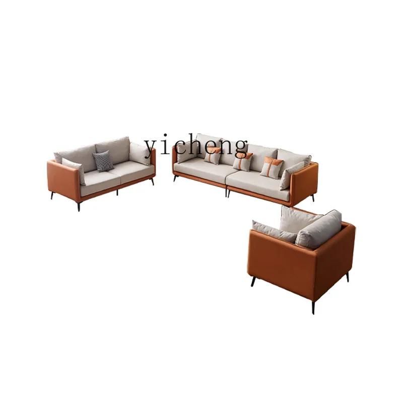

XL Fabric Sofa Combination Hotel Apartment Living Room Washable Faux Leather Small Sofa Single Double