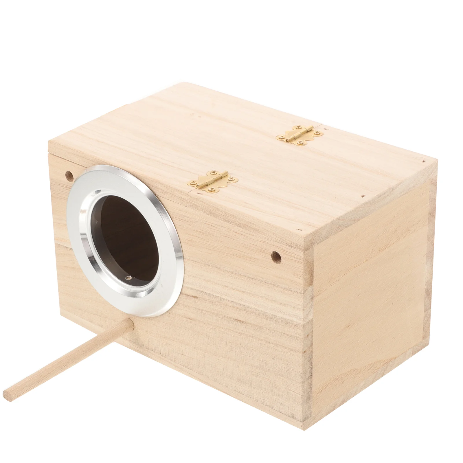 

Wood Birds Nest for Cage Parrot Nest Breeding Box Wood Bird Cage House for Parakeet