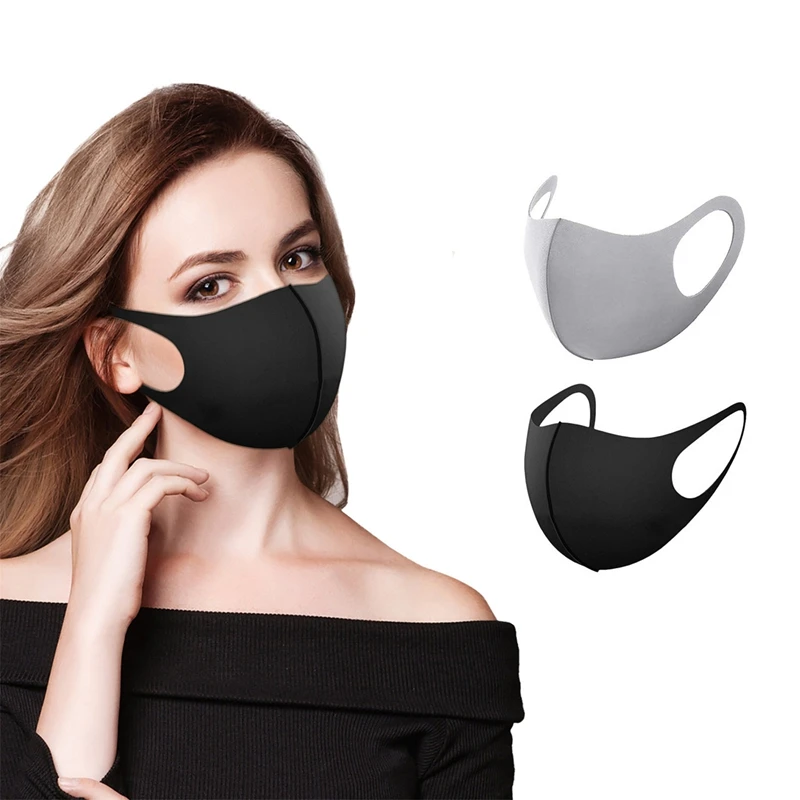 Face Mask Fashion Solid Earloop Spring Dustproof Washable Reusable Unisex Outdoor Travel Breathable