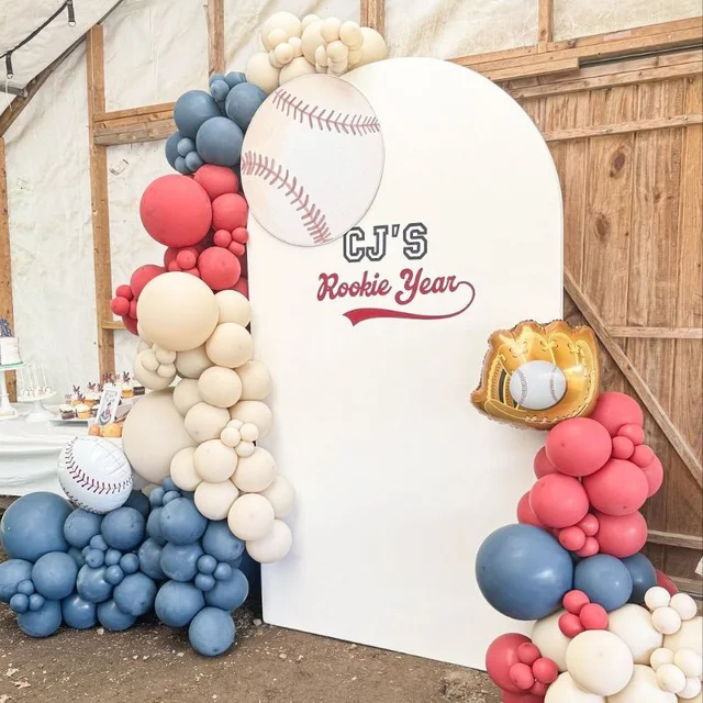 14PCS Baseball Theme Balloons - Foil & Latex Balloon Set For Birthday Party Decorations