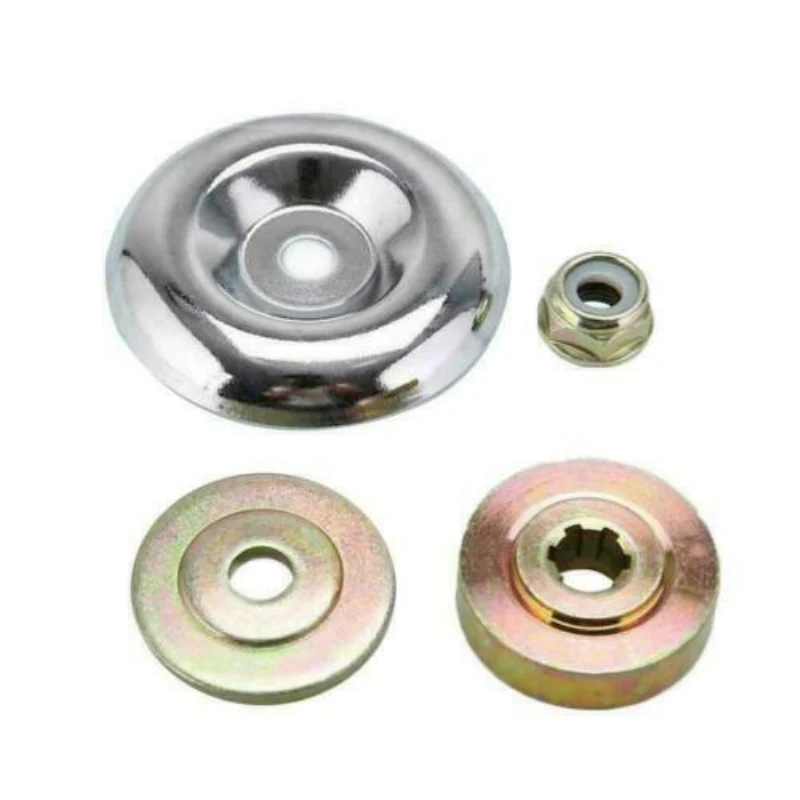 

Weeding Head Adapter Lawnmower Blade Adapter Nut Fixing Kit Universal Lawnmower Metal Gearbox Blade Replacement Accessories