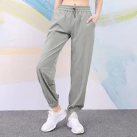 Loose High Waisted Workout Jogging Sweatpants Women Casual Waist Drawstring Sport Gym Joggers Pants Quick Dry Yoga Pants 2023 4