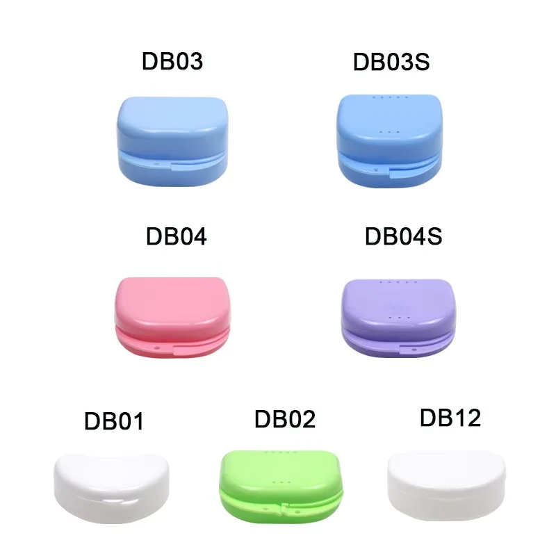 

Denture Box False Teeth Protective Case Orthodontic Retainer Box Case Dental Lab Tools 10pcs