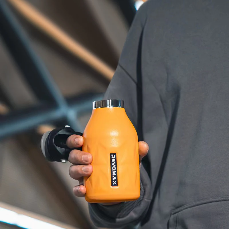RevoMax-Portable Rhombus Prismatic Thermos, Stainless Steel, Twist