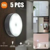 Xiaomi Night Light LED With PIR Motion Sensor Rechargeable USB Kitchen Cabinet Night Lamp For Bedroom Room Decoration 1