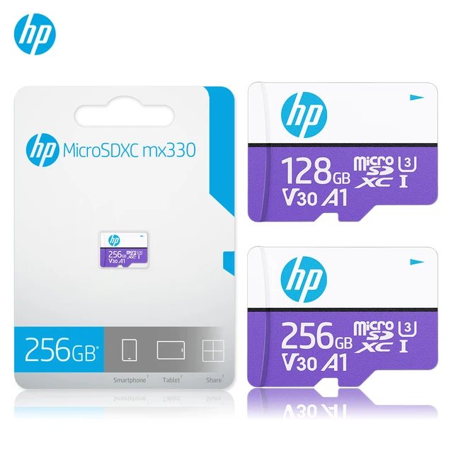 HP High Speed 64gb Micro SD Card 128gb Memory Card 256gb TF Card Microsd A1 U3 V30 SDXC For Monitor Drone Support 4K Video