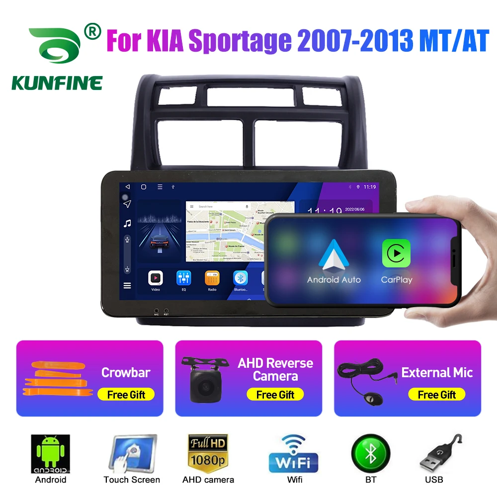 

10.33 Inch Car Radio For KIA Sportage 2007-2013 2Din Android Octa Core Car Stereo DVD GPS Navigation Player QLED Screen Carplay