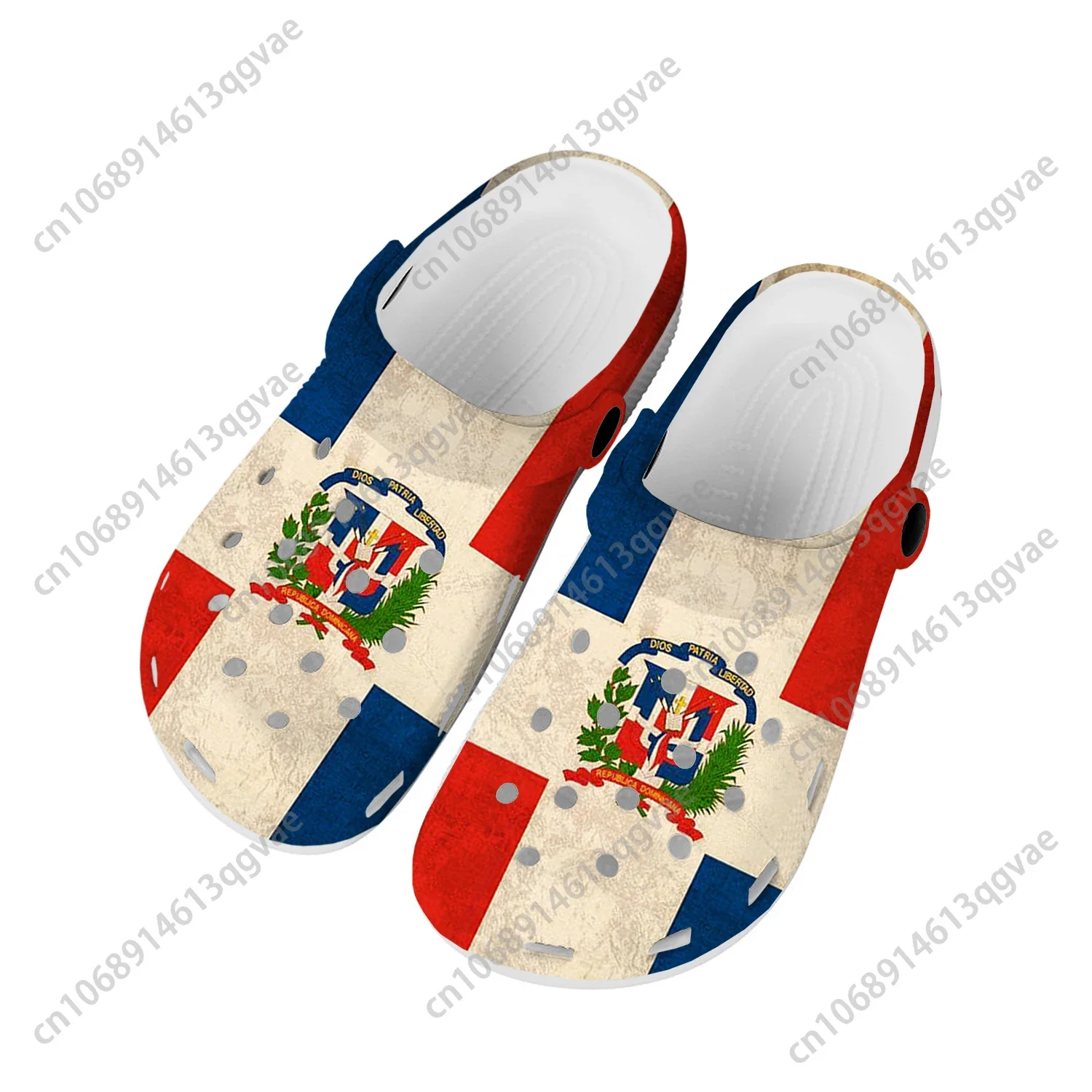 

Dominican Republic Flag Home Clogs Custom Water Shoes Mens Womens Teenager Shoe Garden Clog Breathable Beach Hole Slippers