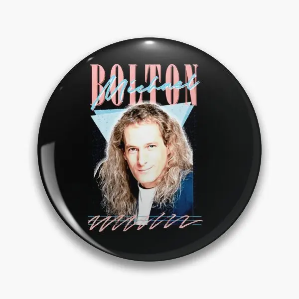 

Мягкая булавка на пуговицах Майкла Болтона, ювелирное изделие с мультяшным рисунком для одежды, подарок, креативный декор, металлическая Женская Брошь для влюбленных, милая модная булавка на лацкан