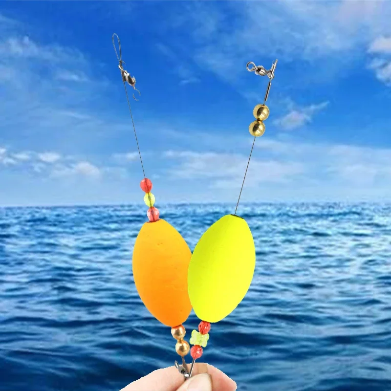 

FOCARP 1pc Fishing Float Red Fish Cork Float Popping Cork Fishing Float Foam+Wire+Copper Beads Practical Fishing Accessories
