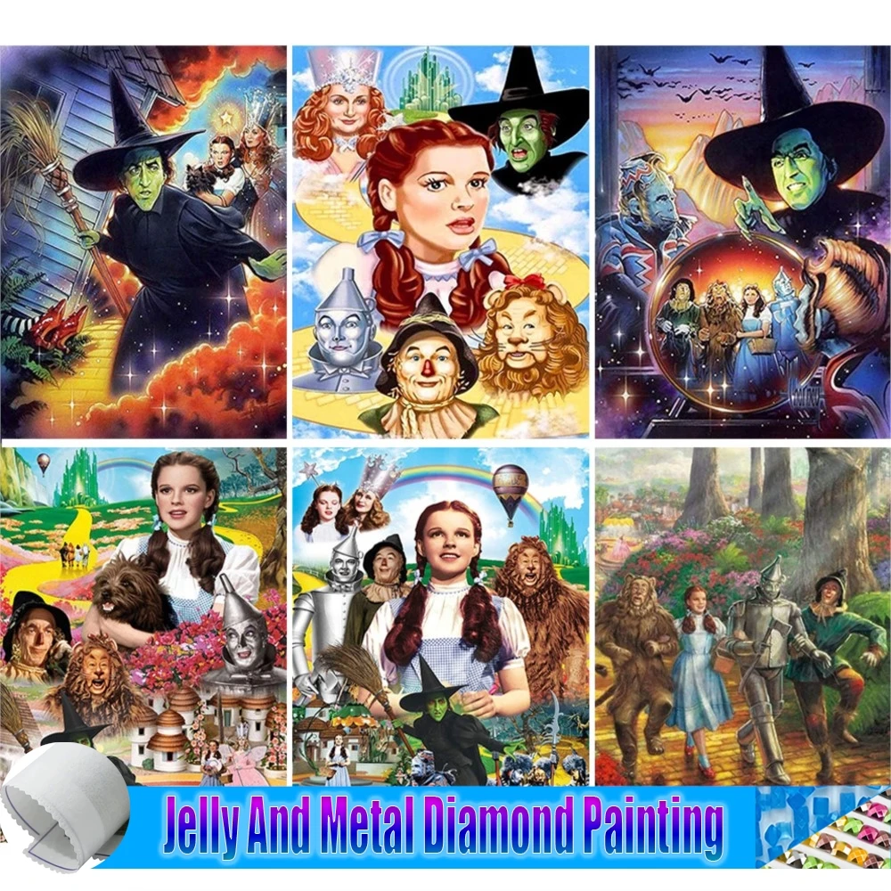 

Disney Jelly And Metal Diamond Painting Wizard of Oz Full Diamond Mosaic Cross Stitch Kits Picture Embroidery Home Decoration