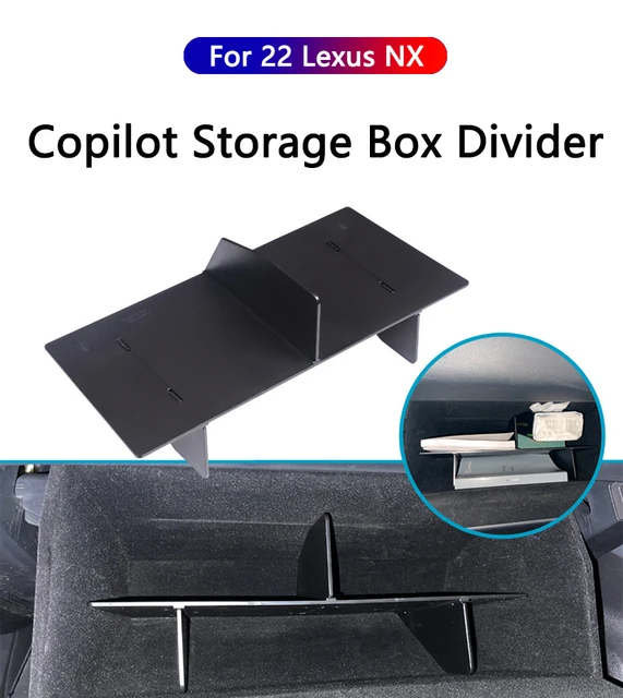 QHCP Auto Handschuh Box Organizer Intervall Zentrale Konsole Lagerung  Aufräumen Einsatz Für Lexus NX 260 350 450H 2022 Innen zubehör - AliExpress