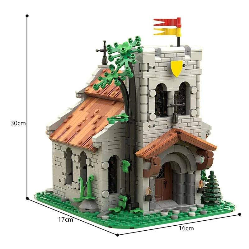 1449PCS Medieval Lion Knights Castle Architecture Model MOC-153931 Modular Building Blocks Puzzle Toys Gift for Adults Kids 5