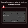 Large Peg Board Wall Multifunctional Tools Storage Hole Board Metal Shelf Organizer Portable Tool Packaging Warehouse Shelfs 6