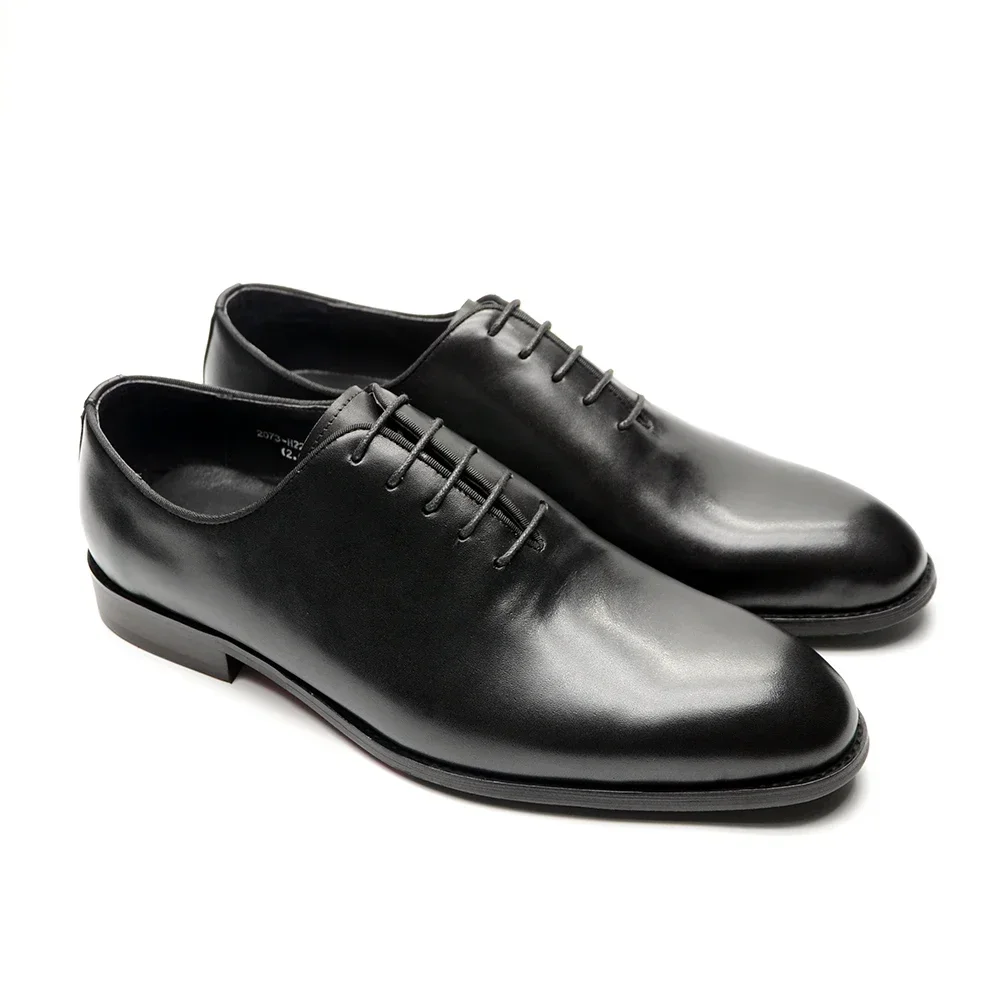 Scarpe Eleganti Uomo Oxford Classiche Pelle Brogue alla Moda Lacci Ufficio for Feste Uniformi Sera (Color : Blackk, Size : 38 EU