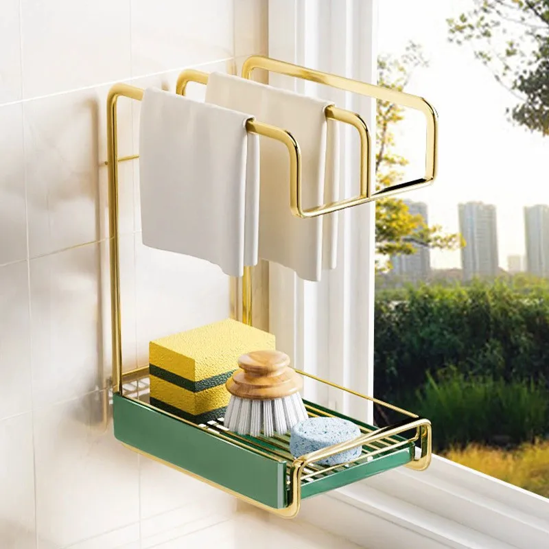 

Kitchen rag drain rack kitchen utensils under the cabinet sink storage rack household appliances and daily necessities